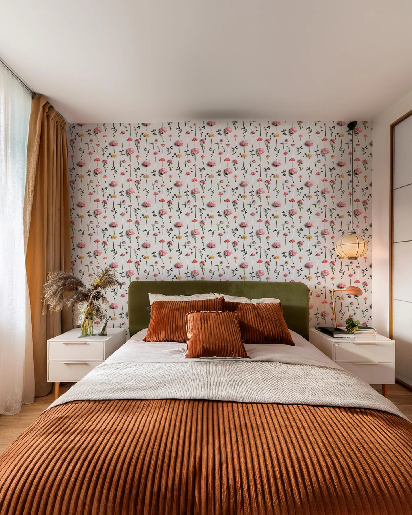 Fresh to Death Wallpaper, small pattern, spring muted - Tampa Home & Garden Store