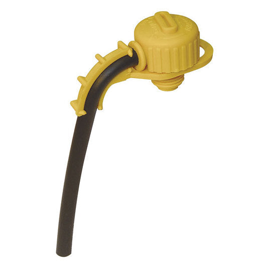 Frost Pro Accessory for Topaz irrigation by Rivendell, yellow plastic cap with black tubing on Tampa Home & Garden Store