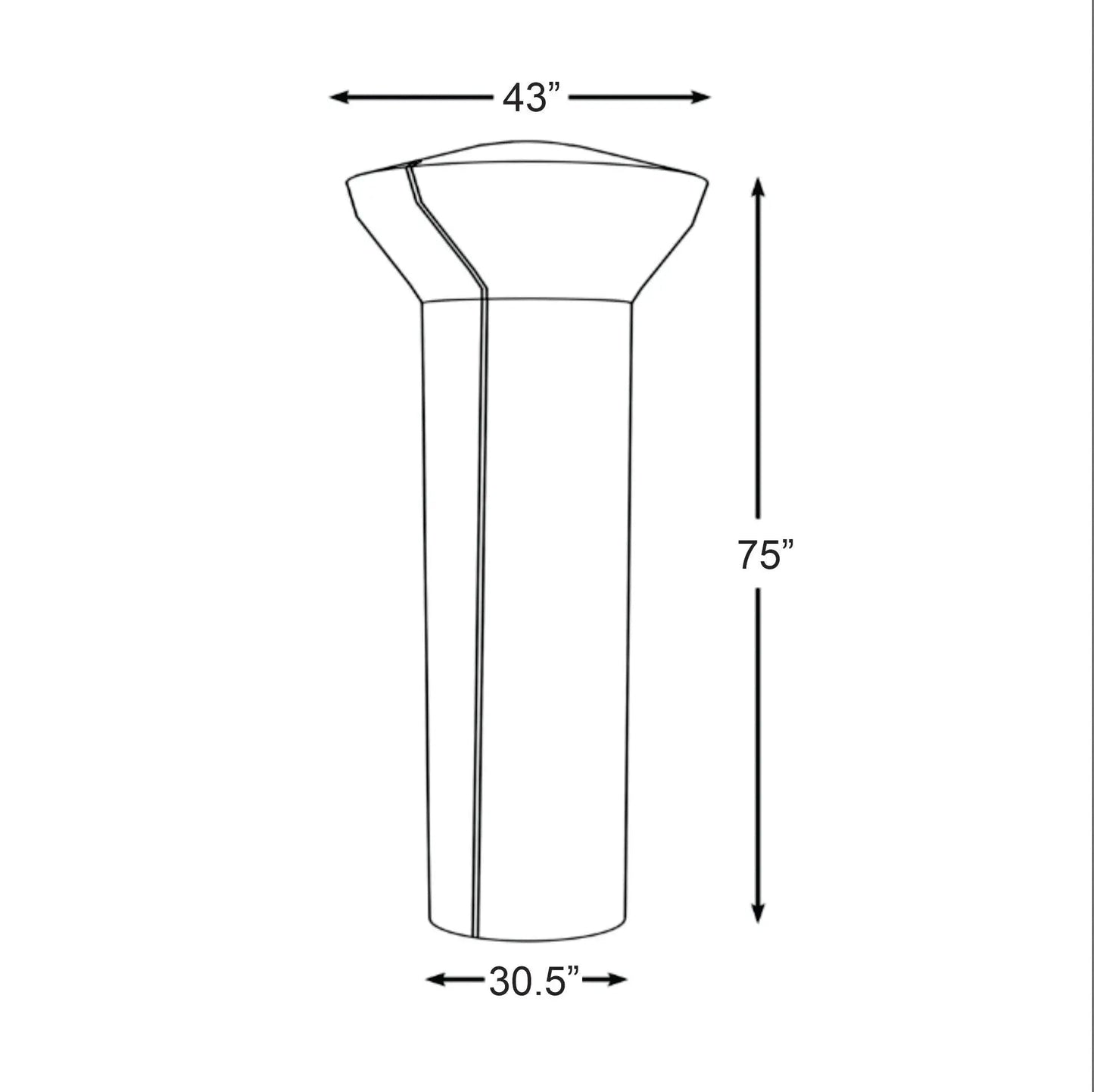 Vinyl cover for gas patio heater Fire Sense/Balkene Home; fits 33-38in round reflector on Tampa Home & Garden Store