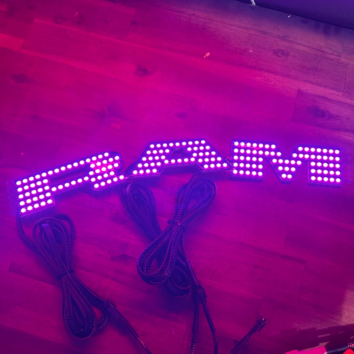RAM RGBW Flow LED badge emblems for interior/exterior vehicle lighting AutoLEDTech.com on Tampa Home & Garden Store