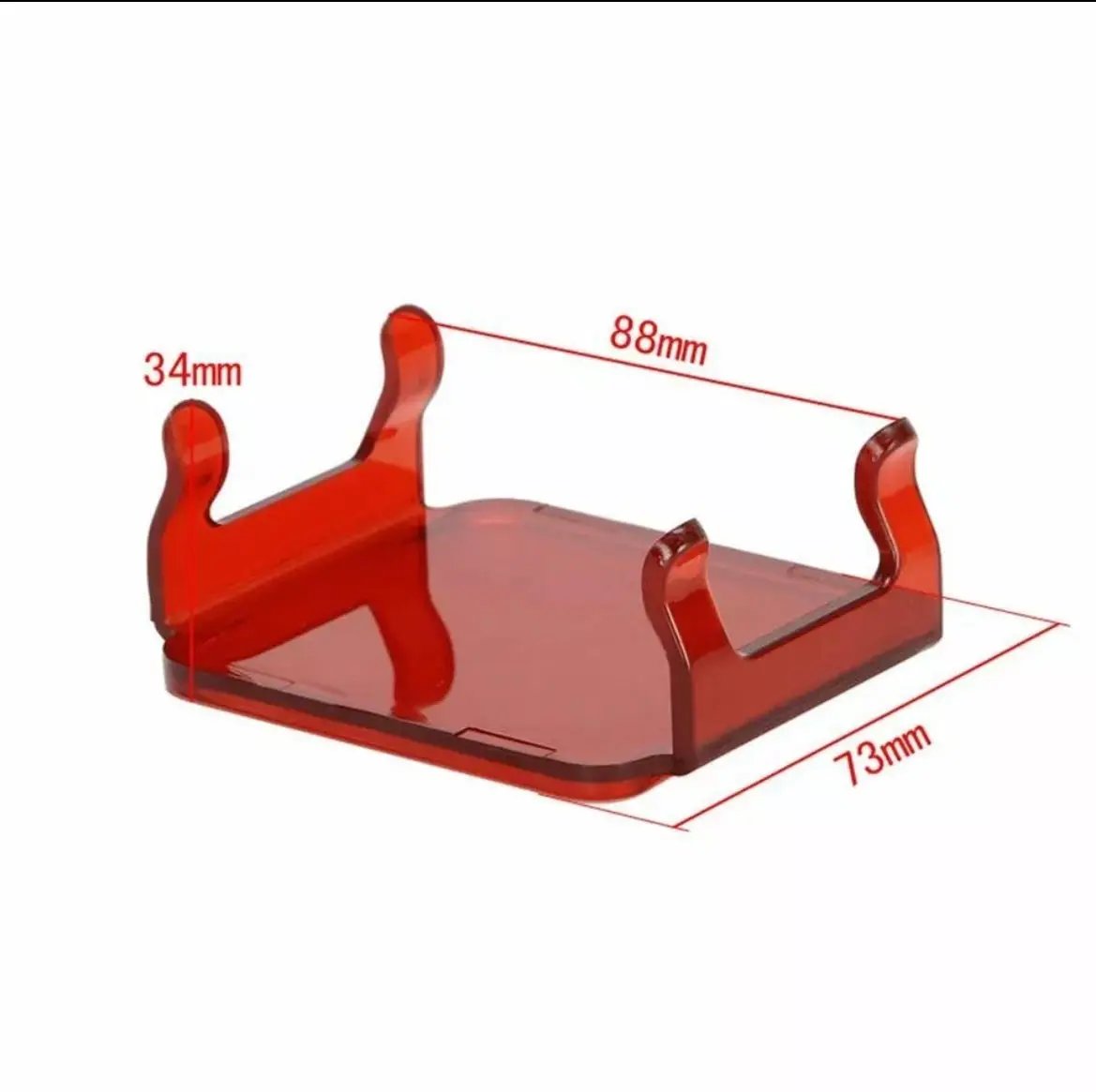 Red LED Pod Covers Set for Sport Series, translucent red plastic pod covers, 88mm long on Tampa Home & Garden Store