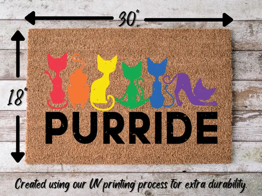 Funny Doormat, Coir Doormat, Welcome Mat, Housewarming Gift, Pride Doormat, Purride Front Door Doormat, Welcome Doormat, New Homeowner Gift DECOE-CM-080 - Tampa Home & Garden Store