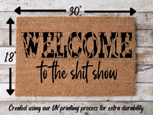 Funny Doormat, Coir Doormat, Welcome Mat, Housewarming Gift, Welcome to the Shit Show Doormat, Front Door Doormat, Doormat, New Homeowner Gift DECOE-CM-144 - Tampa Home & Garden Store