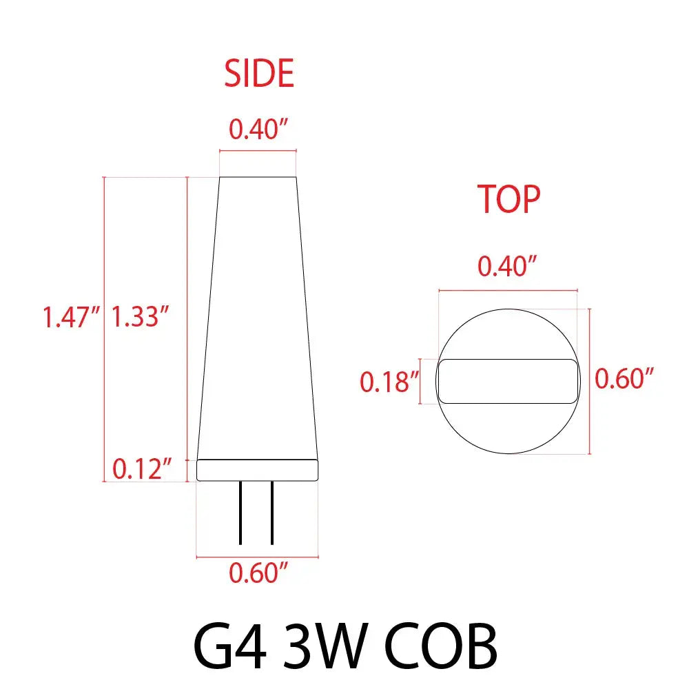 G4 Bi Pin LED Capsule 12V Bulb Energy Efficient Light IP65 Waterproof - Tampa Home & Garden Store