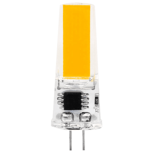 Bombilla LED G4 de 12 V con cápsula de dos pines, luz de bajo consumo, resistente al agua IP65