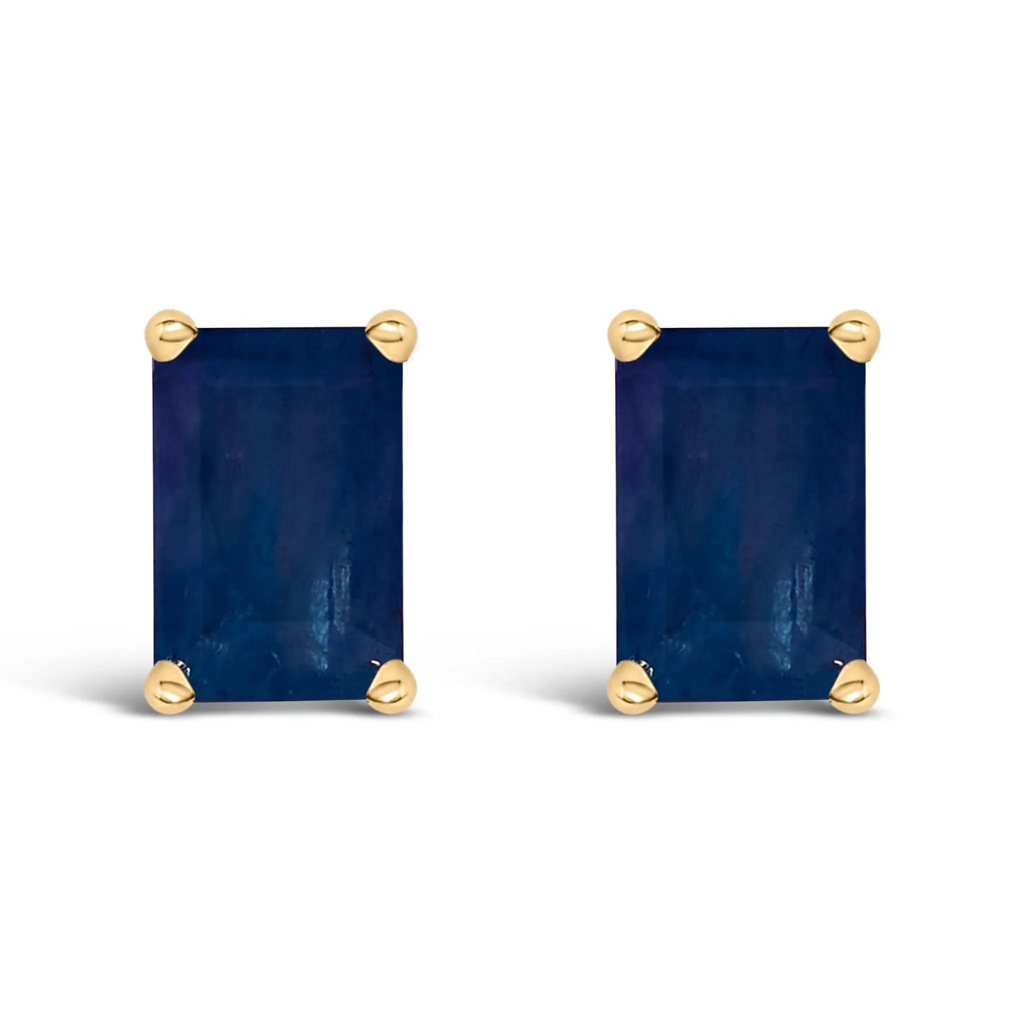 14K white gold emerald-cut amethyst solitaire stud earrings, 6x4mm, Bids.com on Tampa Home & Garden Store