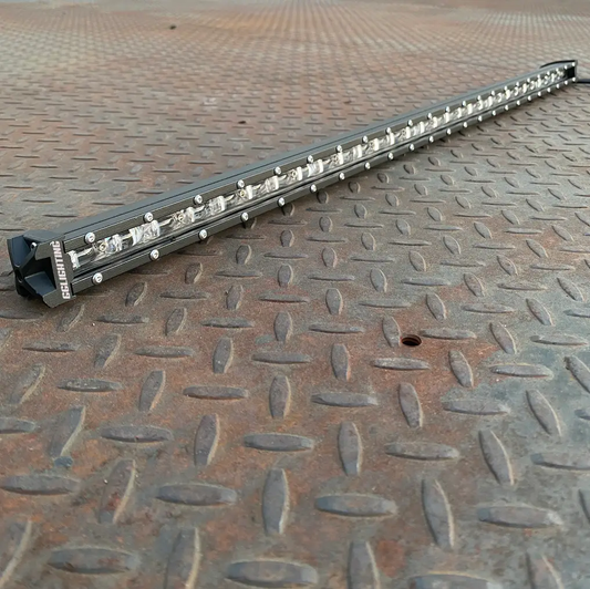 Chase LED light bar 32in by GGLighting with built-in strobe, slim black housing on Tampa Home & Garden Store
