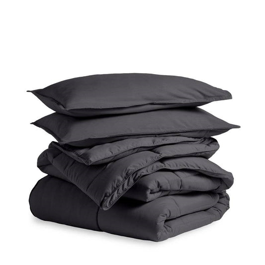 Full/Double Size All Season Super Soft Down Alternative Comforter Set Grey - Tampa Home & Garden Store