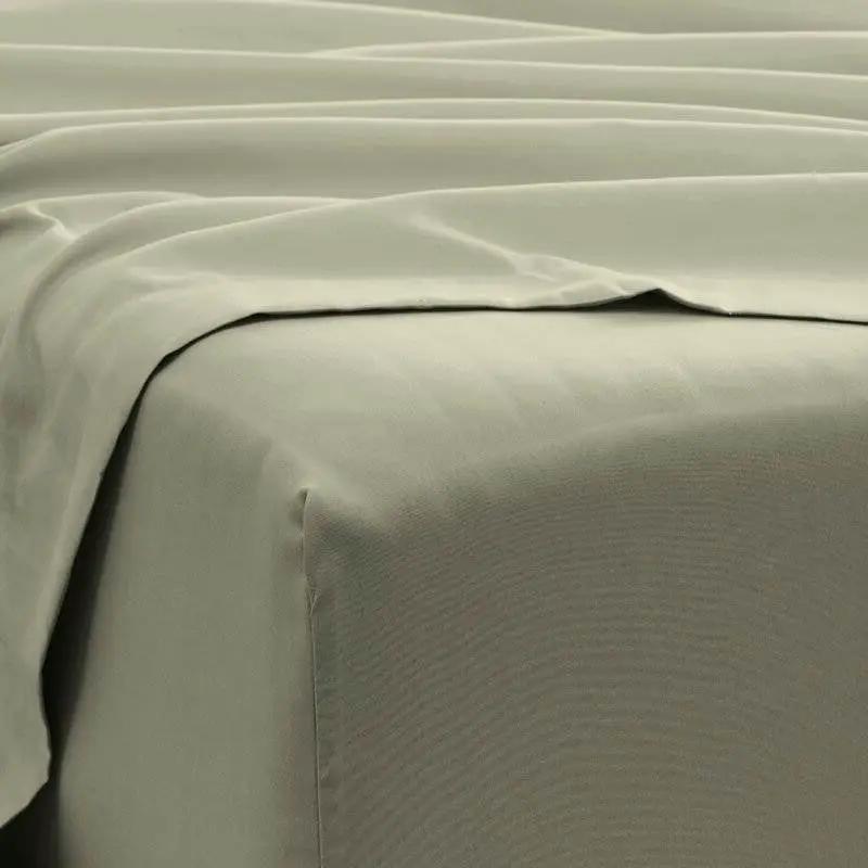 King Size Sage 6 PCS Soft Wrinkle Resistant Microfiber Polyester Sheet Set - Tampa Home & Garden Store