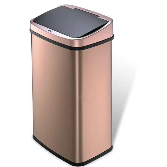 Gold 13-Gallon Trash Can with Sensor Lid, stainless steel, HomePacific on Tampa Home & Garden Store