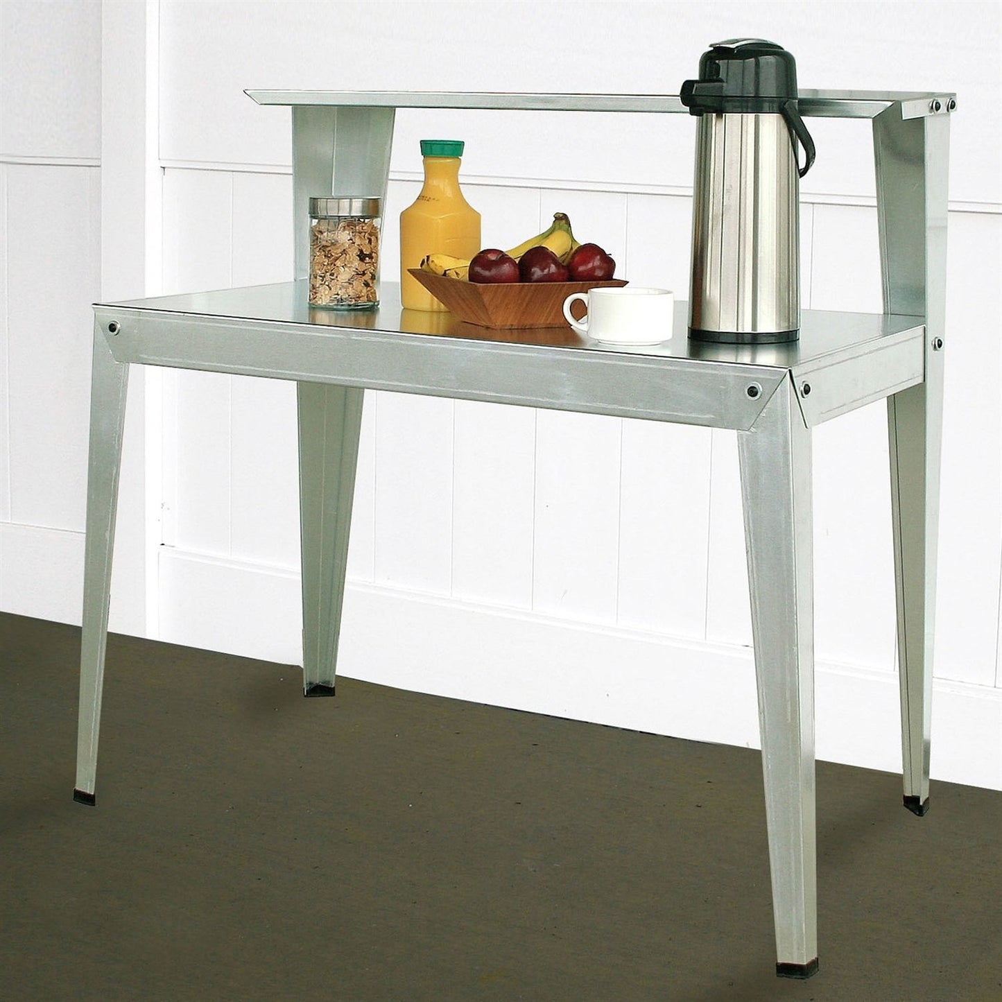 Galvanized Steel Potting Bench Garden Workstation Rack Table - Tampa Home & Garden Store