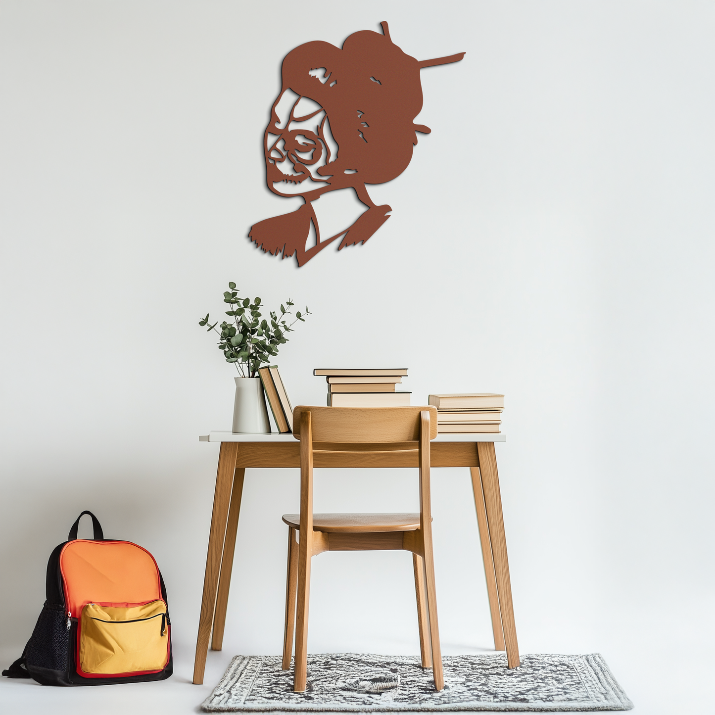 Geisha Skull Fusion Metal Wall Art – Japanese Gothic Home Decor- KAF575 - Tampa Home & Garden Store