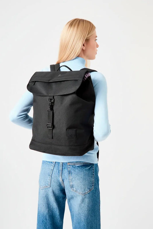 Kaut Backpack Black 19L capacity Lefrik USA with top flap and buckle closure on Tampa Home & Garden Store
