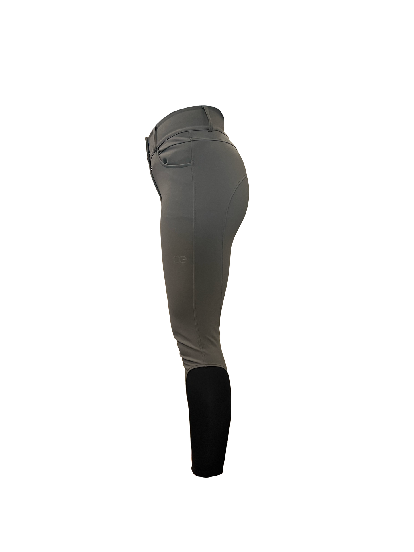 American Equus Performance Breeches Grey riding pants with contoured seam panels on Tampa Home & Garden Store