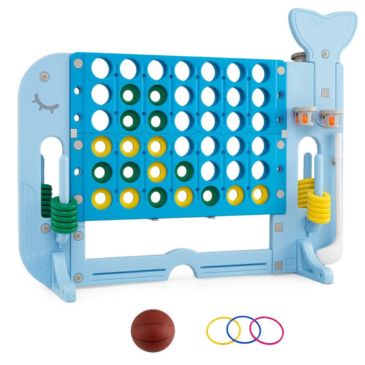 Giant Connect Four Set with Ring Toss Game