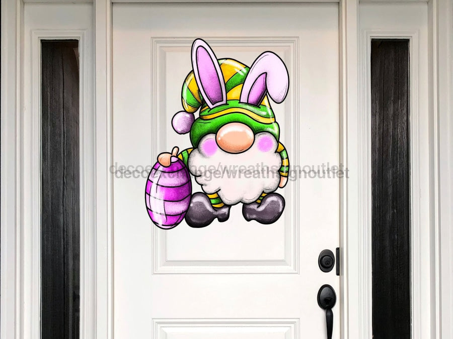 Gnome Easter, Easter Egg Sign, Easter Sign, wood sign, Door Hanger, DECOE-W-384, 22" Door Hanger - Tampa Home & Garden Store