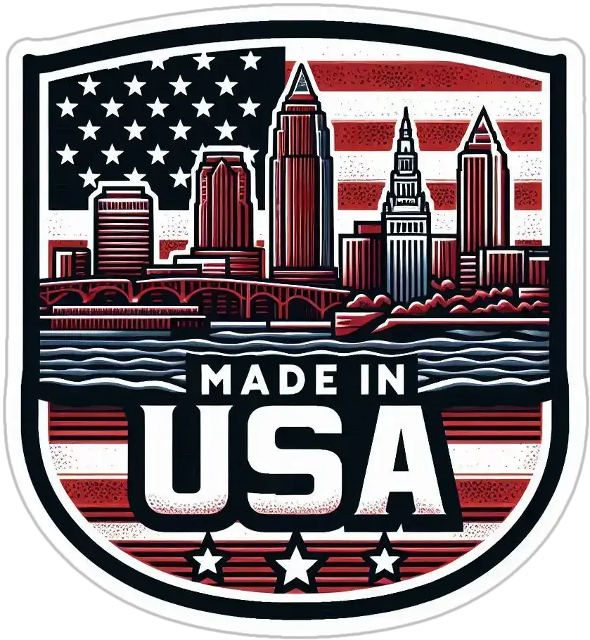 Seed Germination Kit label featuring Made in USA shield with city skyline and flag design on Tampa Home & Garden Store