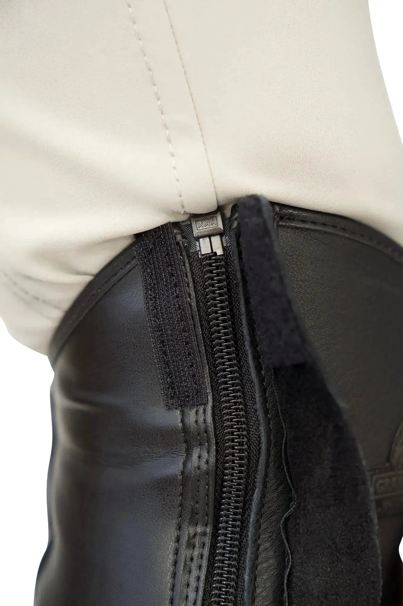 Grand Prix LC Italian Full Leather Half Chaps black with side zipper on Tampa Home & Garden Store