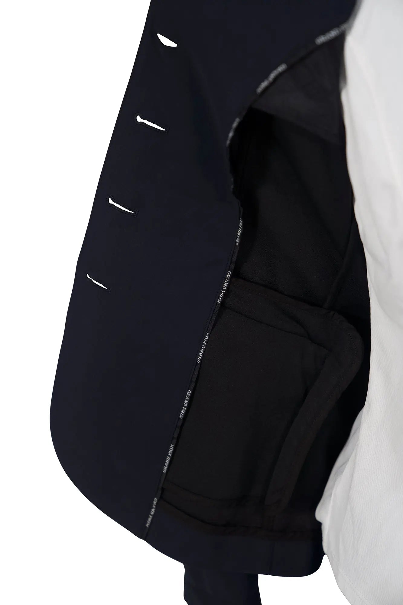 Grand Prix Saltare Dolce 4 Button Riding Show Jacket, Navy - Tampa Home & Garden Store