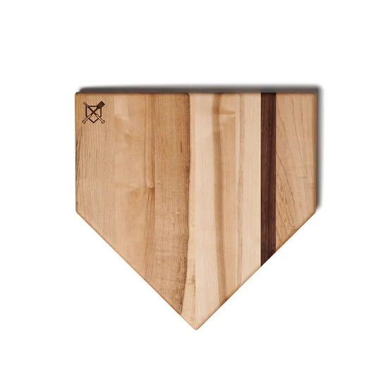 Grand Slam Baseball Tools Combo Bundle wooden cutting board with striped wood pattern on Tampa Home & Garden Store