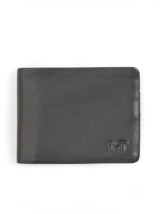 Gray Kodiak Bifold Wallet in pebbled leather with MT logo on Tampa Home & Garden Store