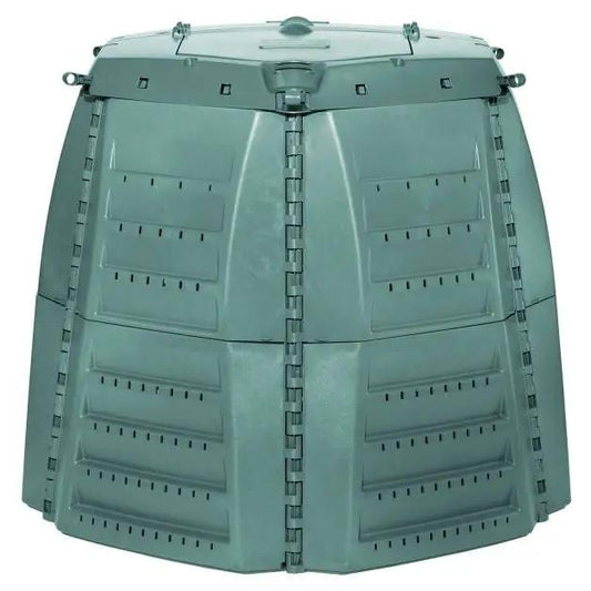 Green recycled plastic 267-gallon compost bin with hinged lid by HomePacific for home use on Tampa Home & Garden Store
