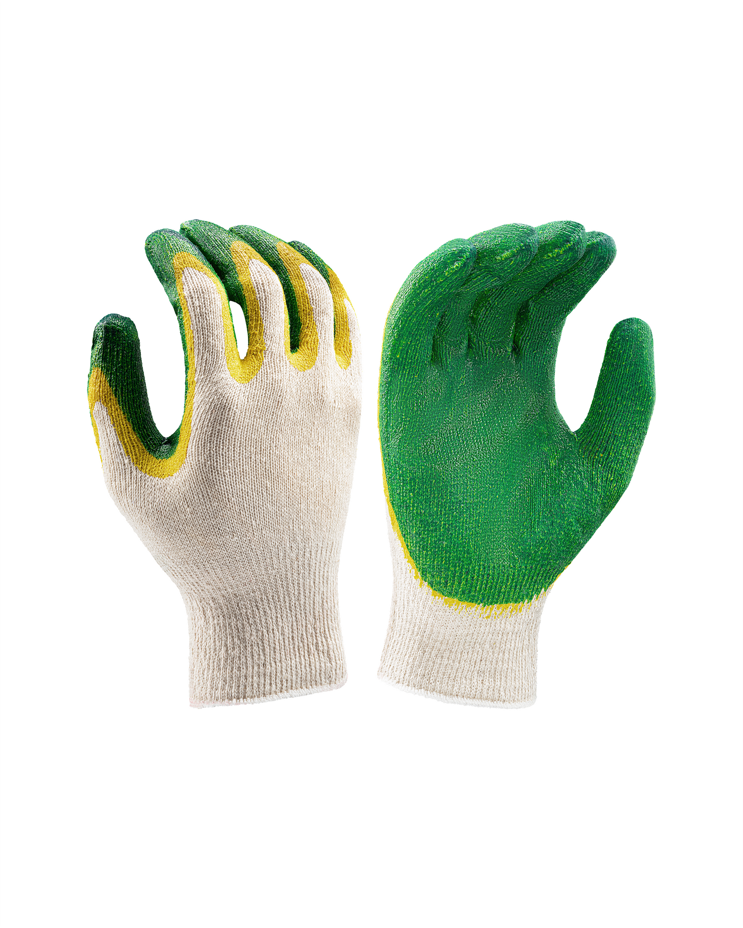 Kiwi Double Latex Palm Coated String Knit Gloves