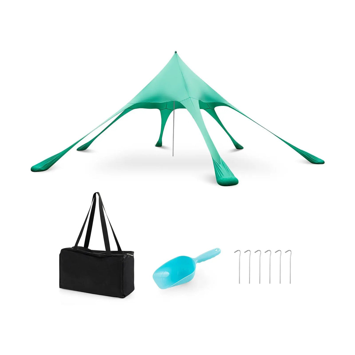 20x20 ft Beach Canopy Tent DirectDeals UPF50 Sun Protection with carry bag, sand shovel & stakes on Tampa Home & Garden Store
