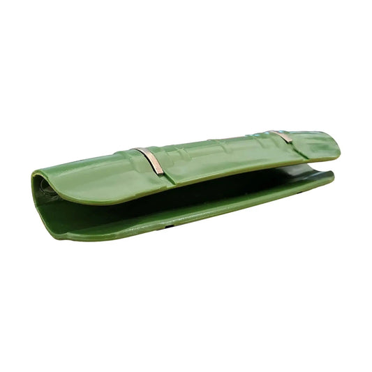 Greenhouse Snap-On Clamps and Clips, green plastic clamps with metal straps, set of 2 on Tampa Home & Garden Store