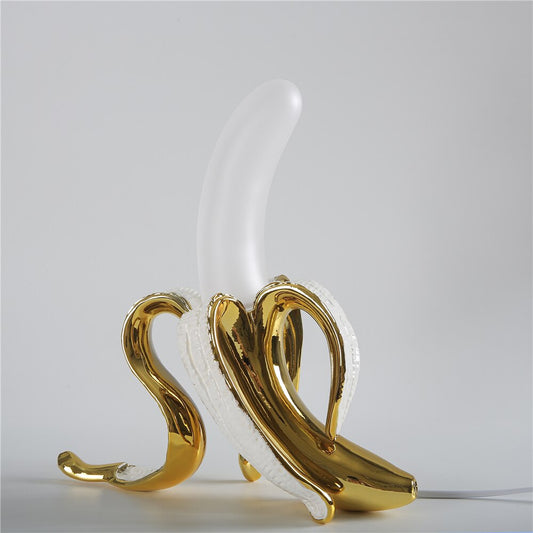 Banana Table Lamp Art Deco Brass Chrome Accent Light - Tampa Home & Garden Store