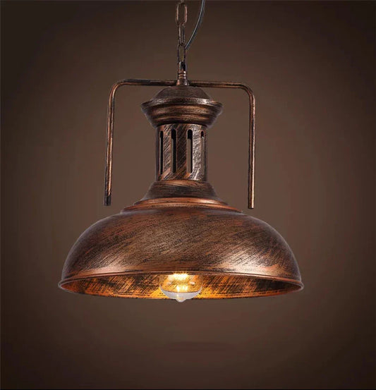 American Barn Pendant Light Vintage Iron Hanging Lamp for Kitchen Living Room Decor - Tampa Home & Garden Store