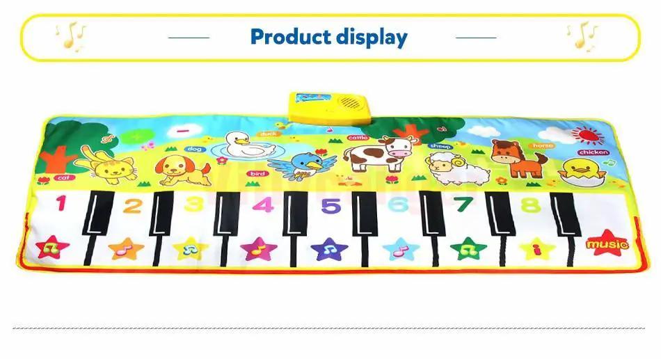 Musical Play Mat Piano With 8 Animal Sounds