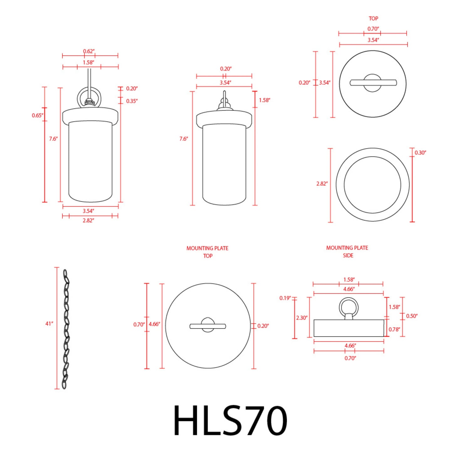 HLS70 12V LED Low Voltage Stainless Steel Marble Cylinder Pendant Light Hanging Downlight Fixture
