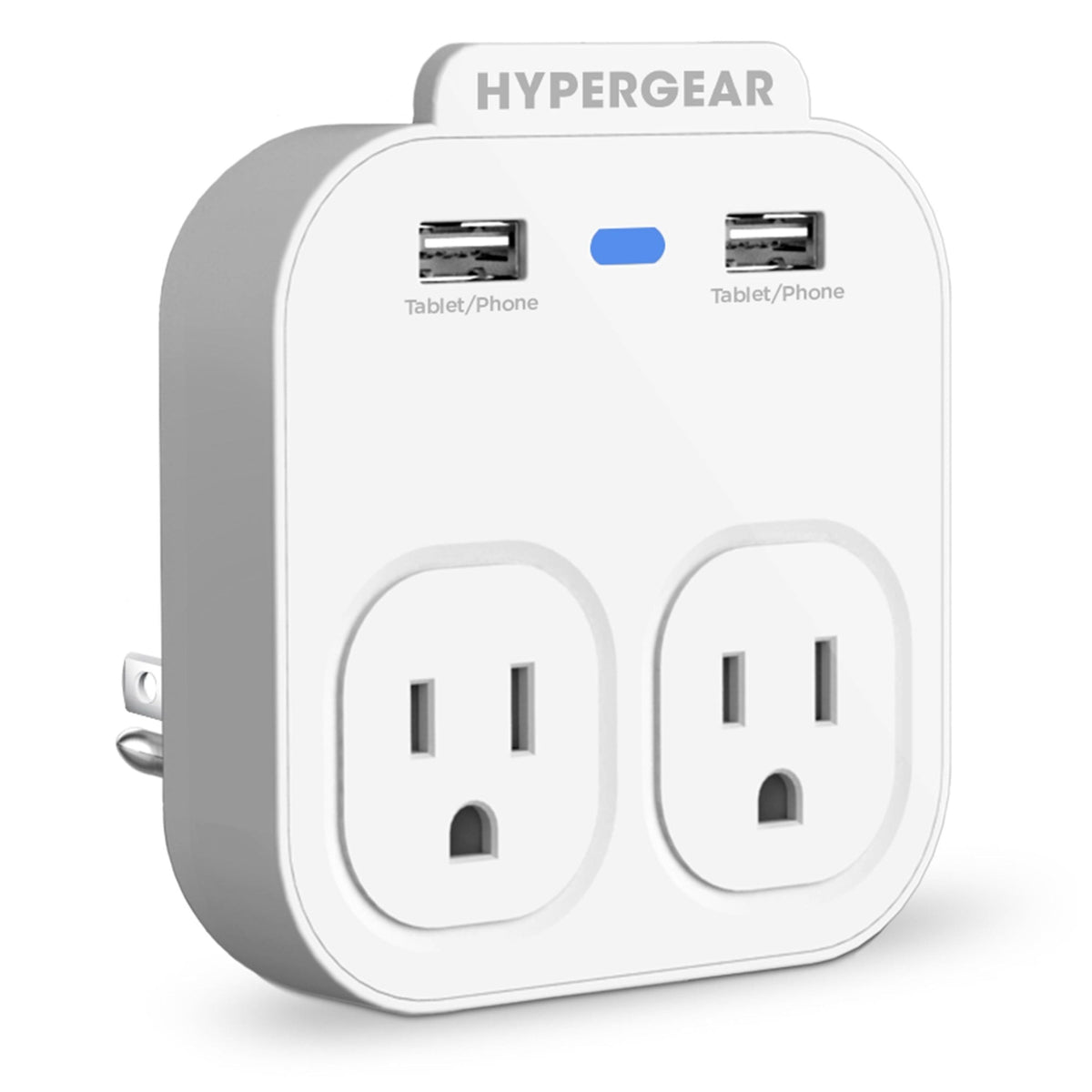 Wall Adapter Power Strip white Best Product Finds with 2 USB ports and 2 outlets on Tampa Home & Garden Store
