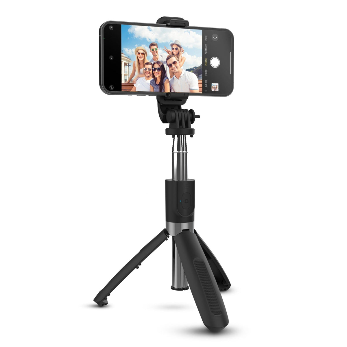 SnapShot Wireless Selfie Stick + Tripod, black smartphone mount for stable group selfies on Tampa Home & Garden Store
