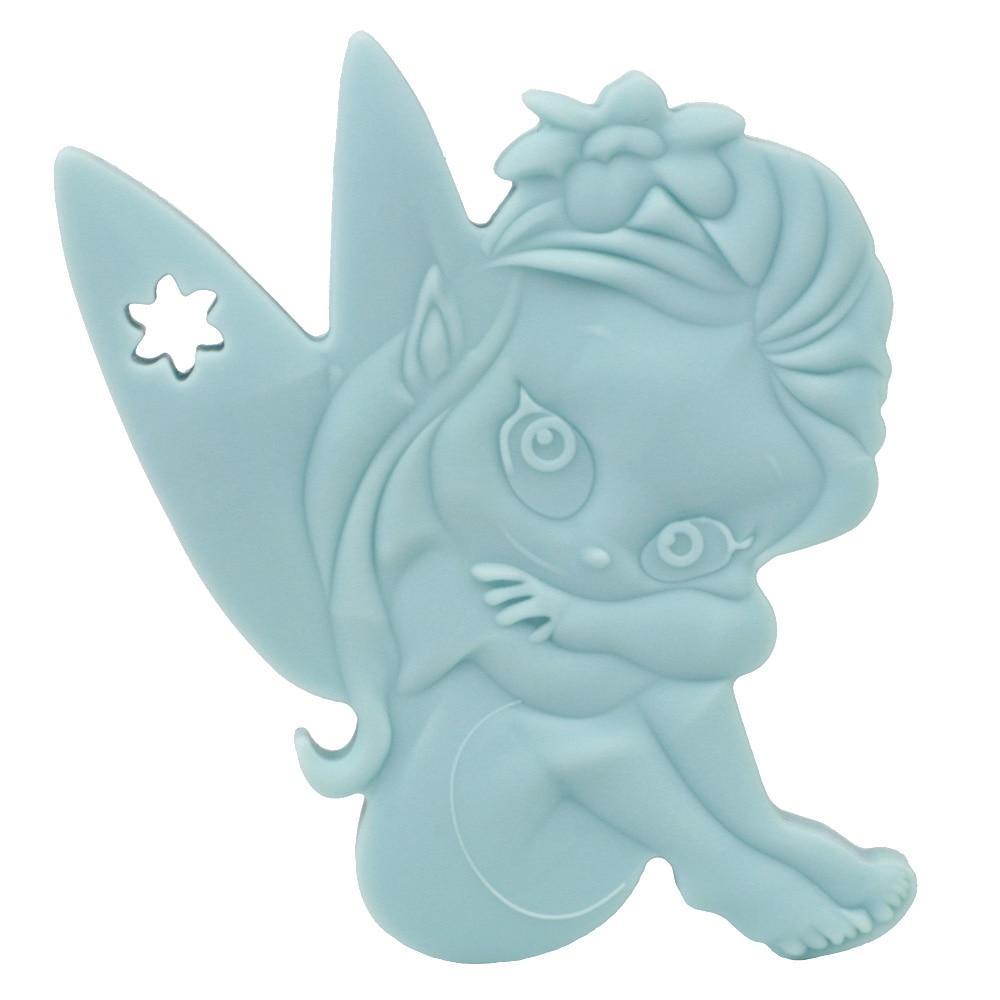 Baby silicone teether blue winged animal figure in a sitting pose on Tampa Home & Garden Store