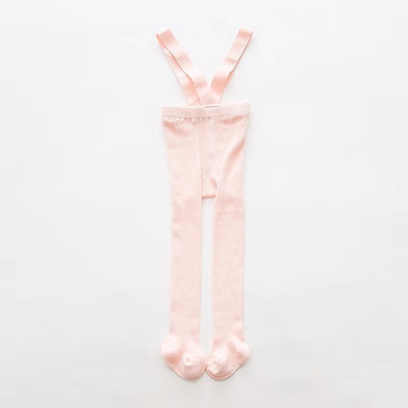 Newborn pink high-waist cross-belt baby leggings by Stevvex, footed tights on Tampa Home & Garden Store