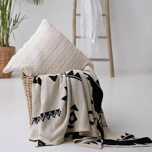 Claret Knit Pillow Case for Cozy Room Accent