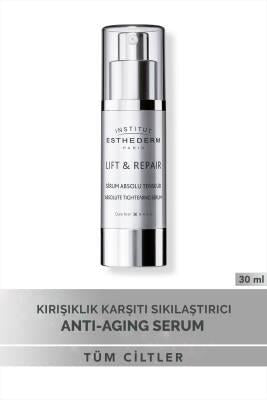 Institut Esthederm Lift & Repair Anti-Aging Serum bottle with silver pump, 30 ml on Tampa Home & Garden Store