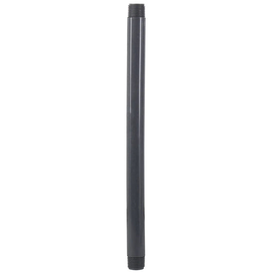 1/2 in MPT to 10 in PVC sprinkler riser, gray plastic with threaded ends on Tampa Home & Garden Store