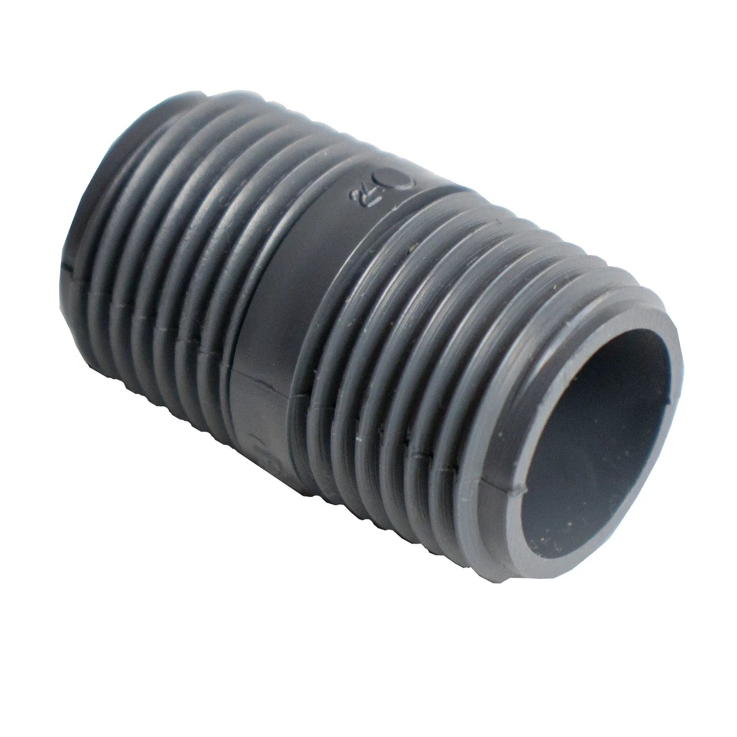 3/4 in MPT to Close PVC sprinkler riser connector Orbit Irrigation with ribbed threads on Tampa Home & Garden Store