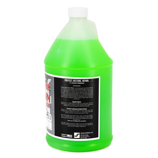 Hammer Down Heavy Duty Truck Wash Soap with Wax, green liquid, Socar Chemical on Tampa Home & Garden Store