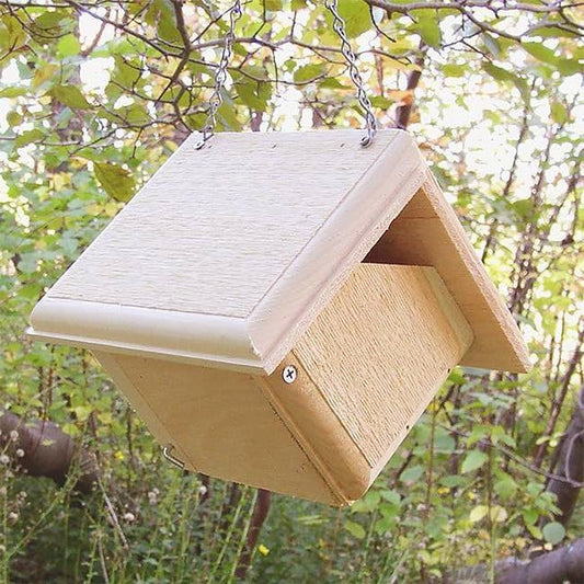 Hand Crafted Pine Wood Hanging Bird House for Carolina Wrens - Made in USA - Tampa Home & Garden Store