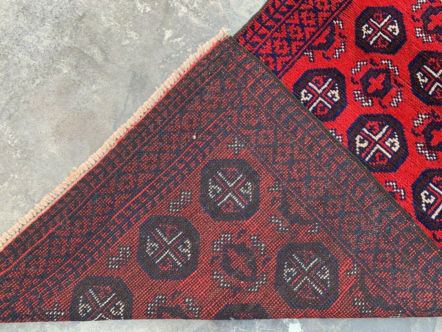 Hand Knotted Afghani Wool Baluch Runner Rug With Rug Pad 2x7 Ft - Tampa Home & Garden Store