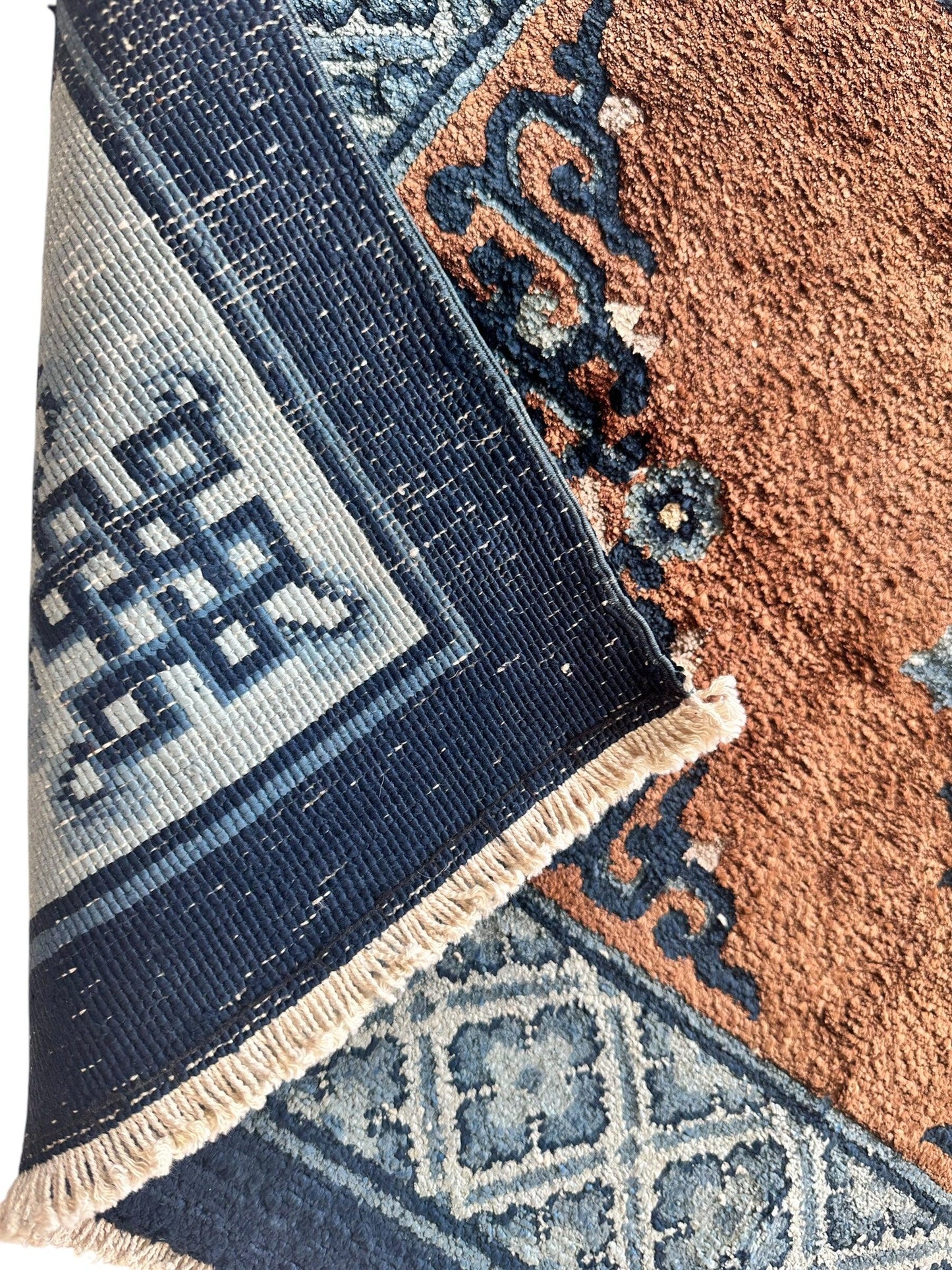 Hand-Knotted Chinese Silk Peking Rug – 3’ x 5’ – Luxurious Floral Design - Tampa Home & Garden Store
