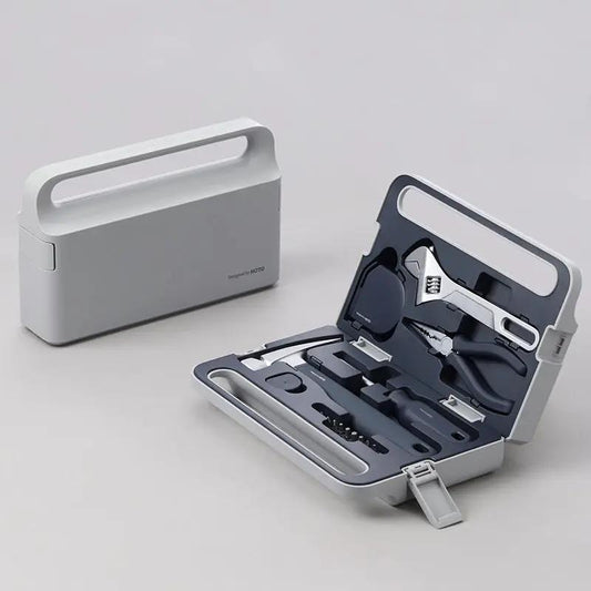 Hand Tool Set HOTO in gray tool case with pliers and screwdrivers on Tampa Home & Garden Store