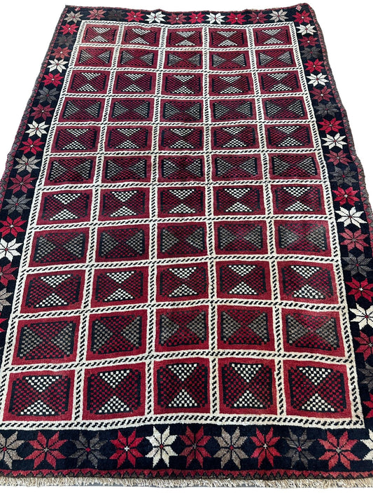 Hand-knotted Persian Tribal Khorramabad Wool Rug 4’3” x 6’10” - Tampa Home & Garden Store