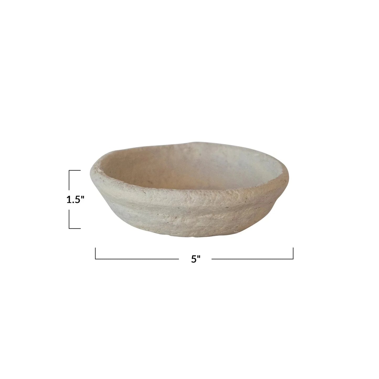 Handmade Paper Mache Small Bowl - Tampa Home & Garden Store