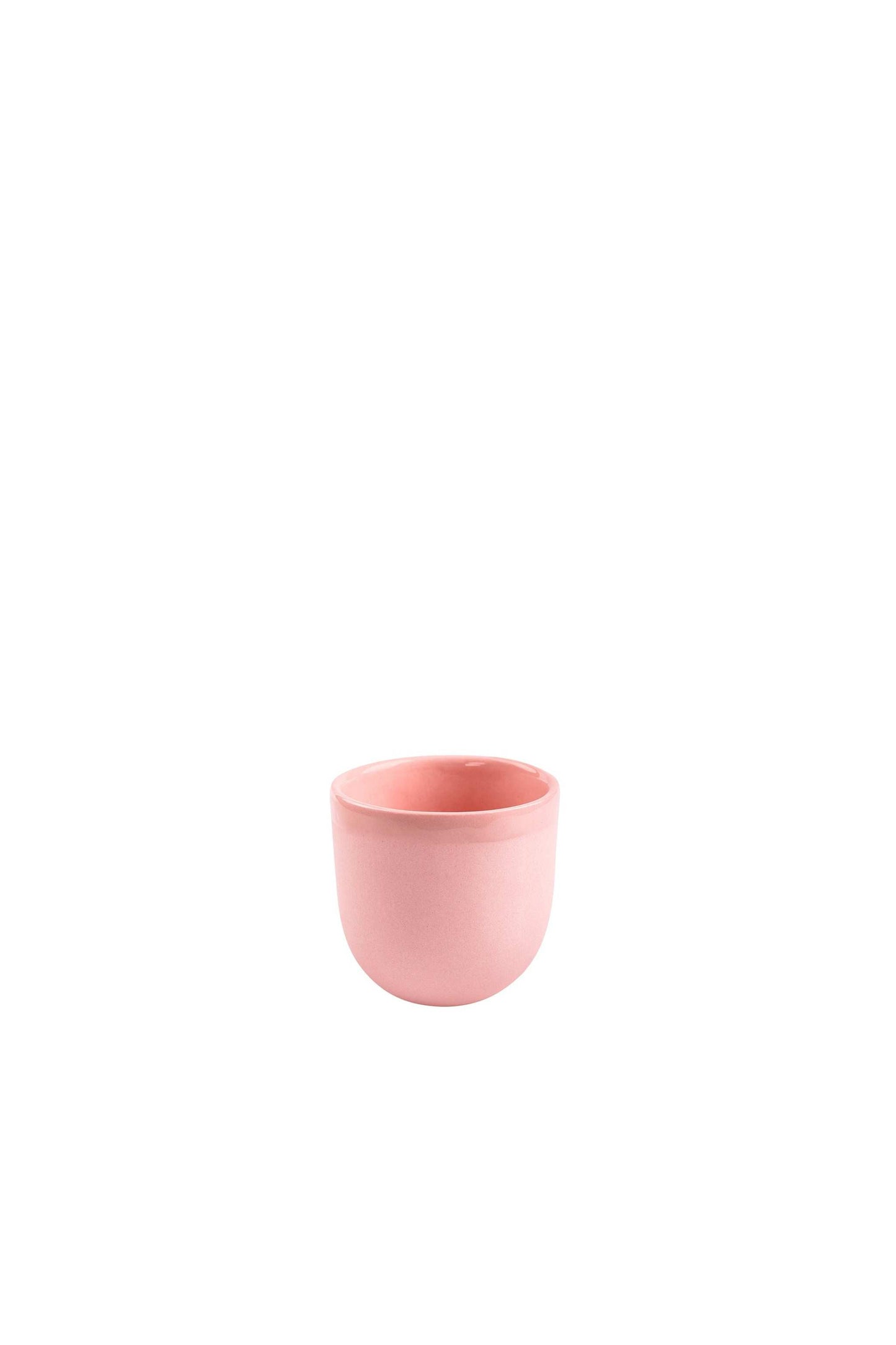 Handmade Porcelain Espresso Cup and Pink Glaze