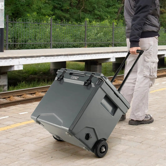 42-Quart hard cooler with wheels and extendable handle by Costway on Tampa Home & Garden Store
